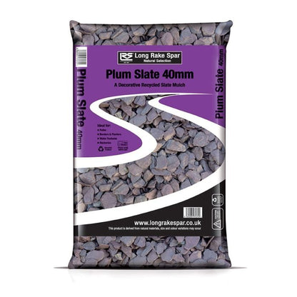 Long Rake Spar 40mm Plum Slate - Prepacked Bag
