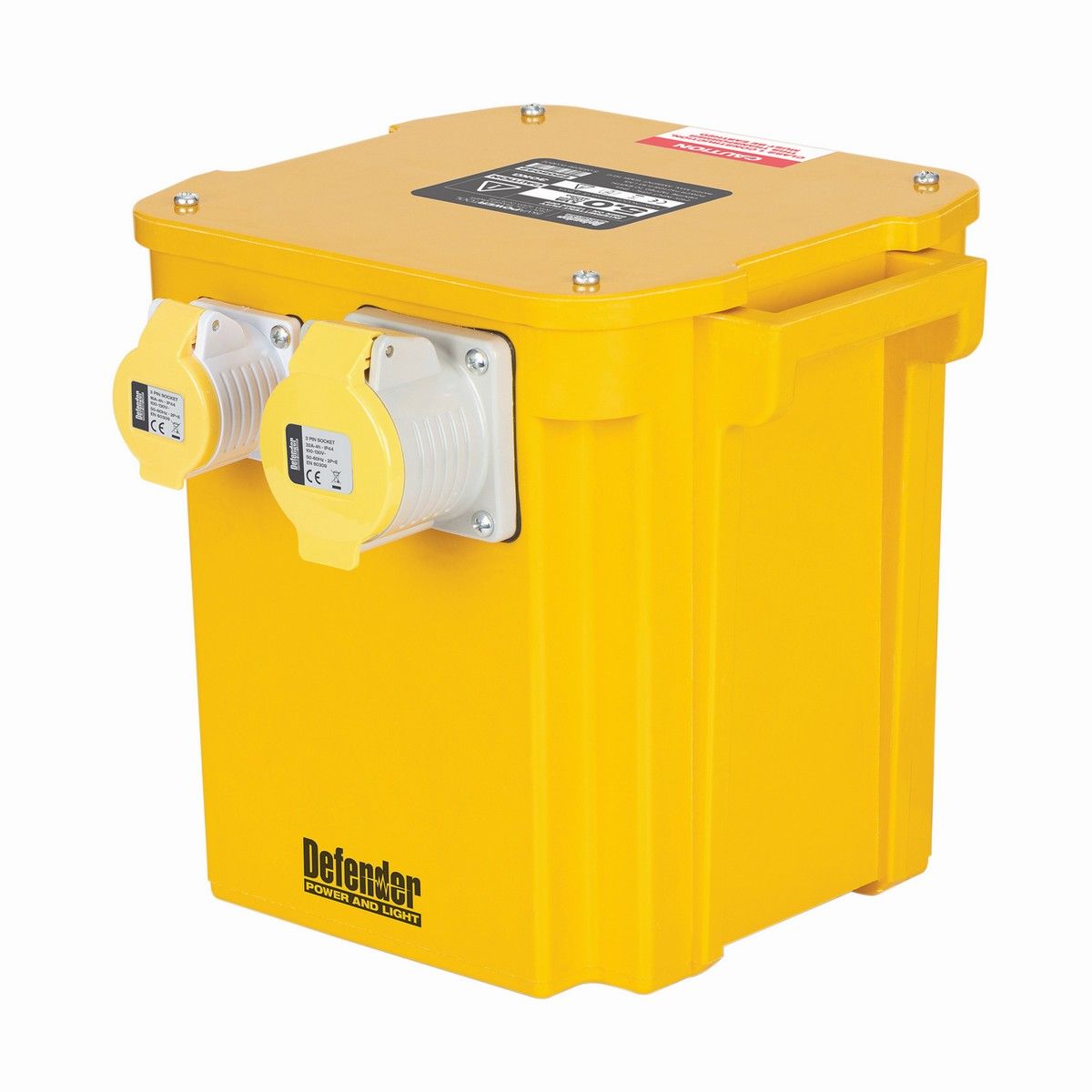 Defender Portable Transformer - 5kVA 110V 16A/32A - Yellow