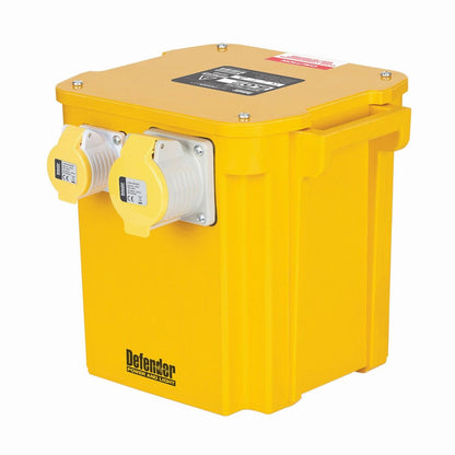 Defender Portable Transformer - 5kVA 110V 16A/32A - Yellow