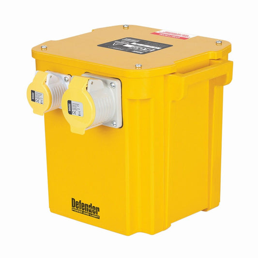 Defender Portable Transformer - 5kVA 110V 16A/32A - Yellow