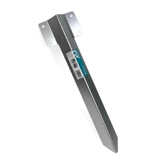 Railway Sleeper Bracket - Straight Edge 435 x 120 x 25mm Galvanised Steel