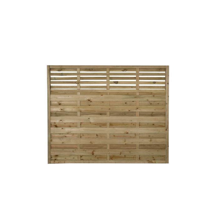 Forest Decorative Kyoto Fence Panel 1.8m x 1.5m Treated Timber (Pack of 5)