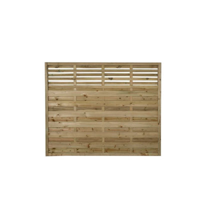 Forest Decorative Kyoto Fence Panel 1.8m x 1.5m Treated Timber (Pack of 5)