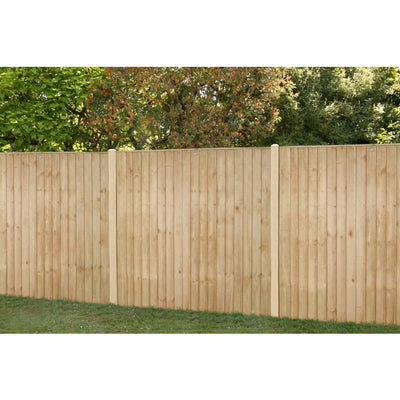 Forest Pressure Treated Closeboard Fence Panel 6ft x 5ft 6in (1.83m x 1.7m) - Pack of 5