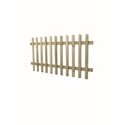 Forest Ultima Pale Picket Fence Panel 6ft x 3ft (1.83m x 0.9m) Treated Timber (Pack of 3)