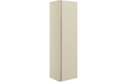 Kingston Wall Hung 1 Door Tall Unit 350mm - Matt Cotton & Oak Effect