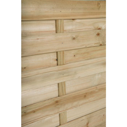 Forest Decorative Kyoto Fence Panel 1.8m x 1.2m Treated Timber (Pack of 3)
