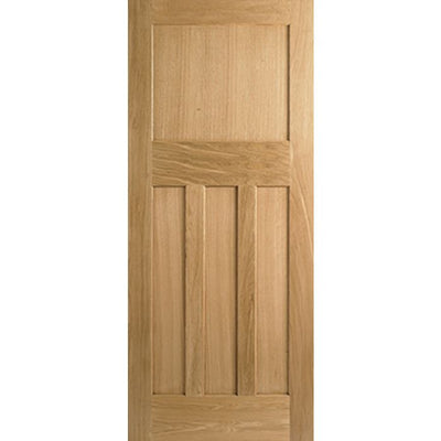DX Solid Core Internal Door - Unfinished - DX 30's Style 2032 x 813mm Oak PPDX32OAK