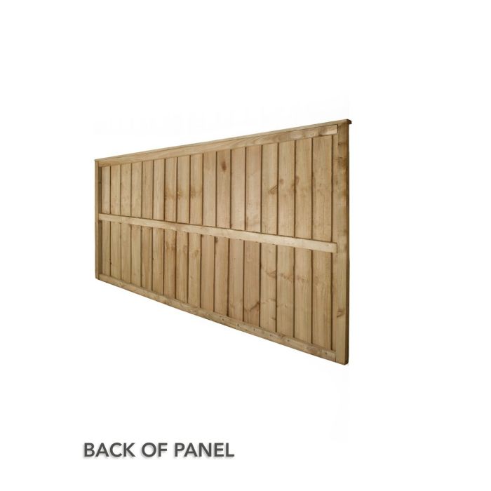Forest Pressure Treated Closeboard Fence Panel 6ft x 3ft (1.83m x 0.92m) - Pack of 5