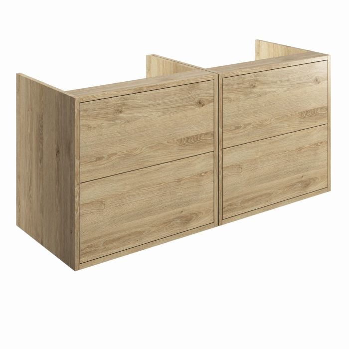 Dorchester Wall Hung Vanity Run (No top) 1200mm - Havana Oak