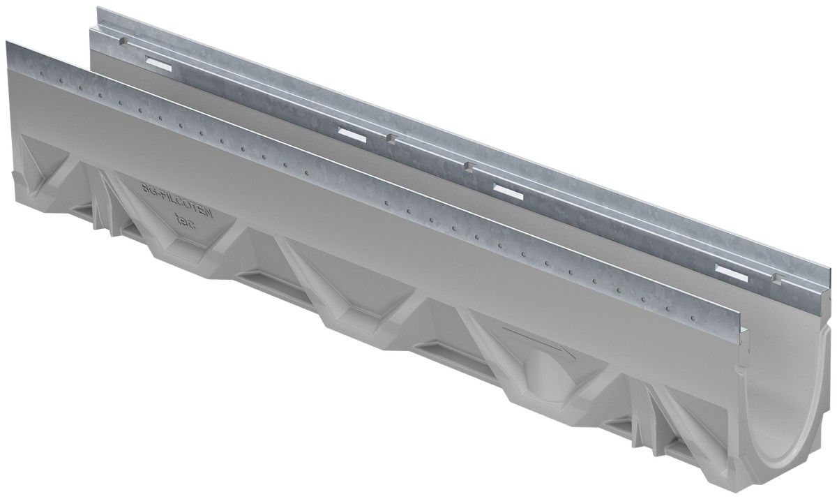 NW100 Tec Channel 10-0 1000mm Galv Edge D400