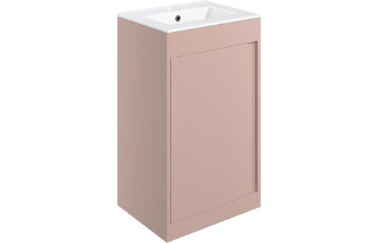Farnham 510mm Wall Hung Unit (Basin Included) - Matt Antique Rose