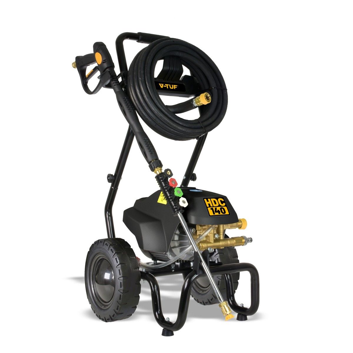 V-TUF Professional Cold Electric Pressure Washer with Cage Frame (240V_1750psi_140bar)