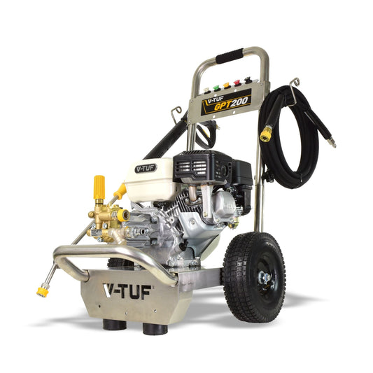 V-TUF Industrial Petrol Pressure Washer with GP200 Honda Engine (6.5hp/190bar/2755psi)