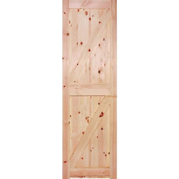 LPD 44mm FL&B External Door 1981 x 762mm - Unfinished Redwood