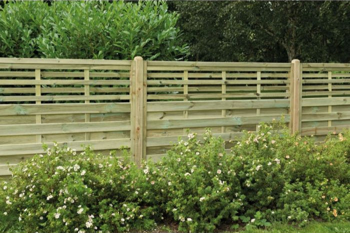 Forest Decorative Kyoto Fence Panel 1.8m x 1.2m Treated Timber (Pack of 5)