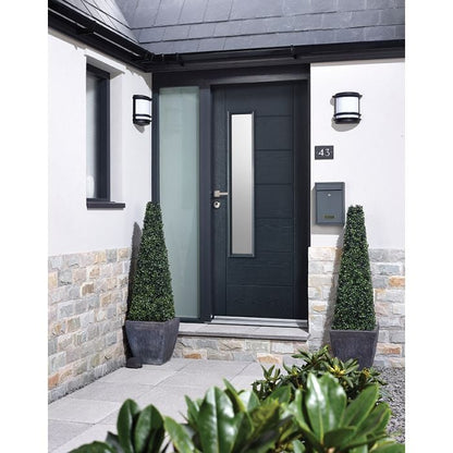 Newbury GRP External Door - Frosted DG 2032 x 813mm Grey GRPNEWGRE32