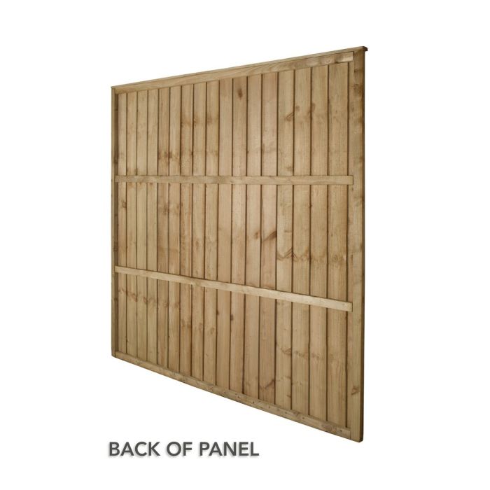 Forest Pressure Treated Closeboard Fence Panel 6ft x 6ft (1.83 x 1.83) - Pack of 4