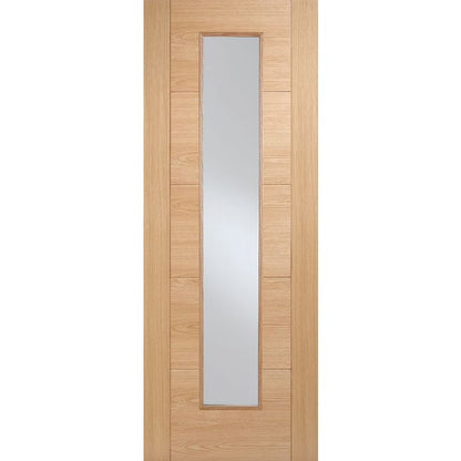 Vancouver Solid Core Internal Fire Door - Prefinished - Long Light 1981 x 838mm Oak OVANLLFC33