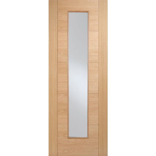 Vancouver Solid Core Internal Fire Door - Prefinished - Long Light 1981 x 838mm Oak OVANLLFC33