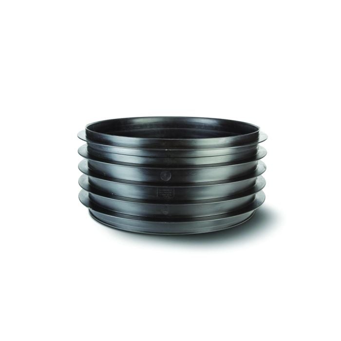 Polypipe Single Riser (for Deep Inspection Chamber Base) 215mm effective height - Black - ICDR1