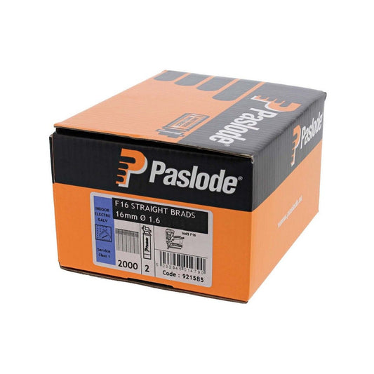 Paslode Straight Brad & Fuel Pack F16 x 16mm for IM65 - Galvanised (Pack of 2000)