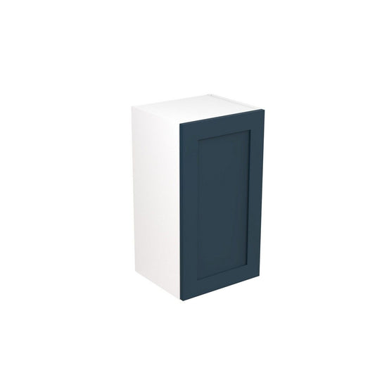 KitchenKit Flatpack Shaker Wall Cabinet 400mm - Ultra Matt Indigo Blue