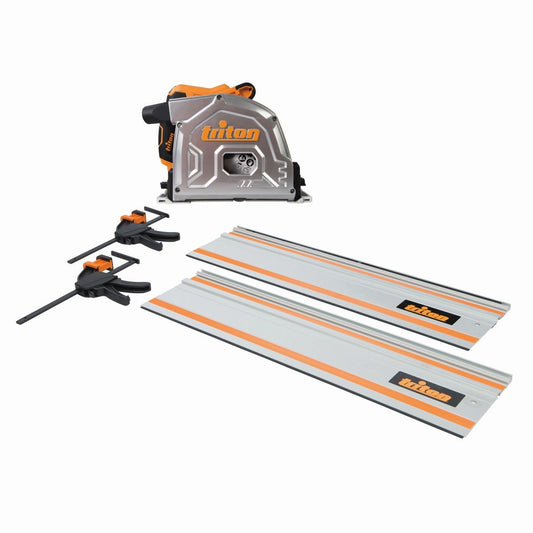 Triton 1400W Track Saw 4 Piece Kit 185mm - TTS185KIT