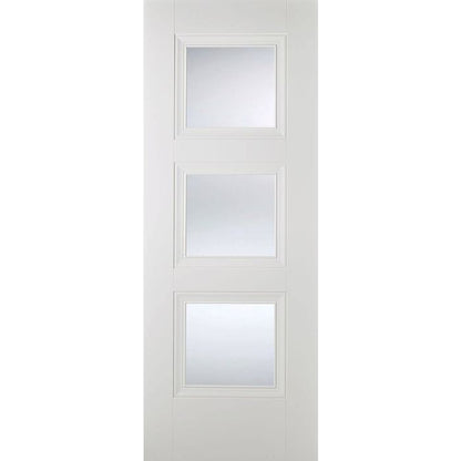 LPD Amsterdam 3L Glazed Internal Door 1981 x 686mm White Primed Plus