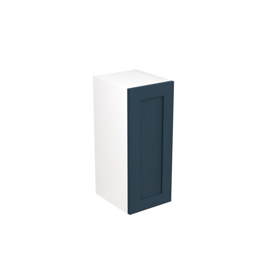 KitchenKit Flatpack Shaker Wall Cabinet 300mm - Ultra Matt Indigo Blue
