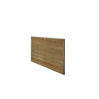 Forest Decorative Europa Plain Fence Panel 1.8m x 1.2m Treated Timber (Pack of 5)