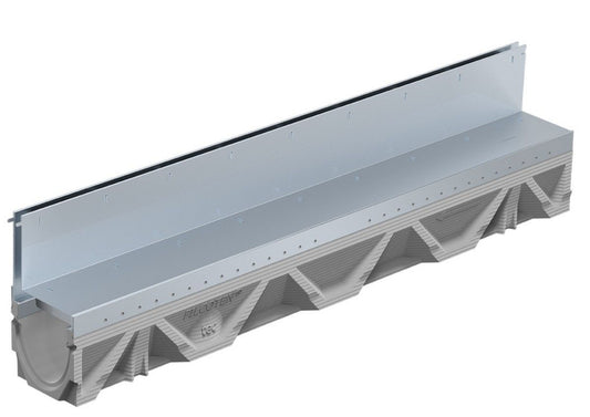 NW100 Self Channel 1000mm c/w B125 Galv Slot Top SW12.5