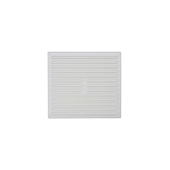 Timloc Internal Louvre Grille Vent with Flyscreen 9x9 White Plastic