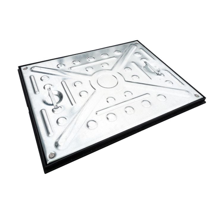 EJ 5tn Galvanised Double Seal Manhole Cover - 600 x 450mm