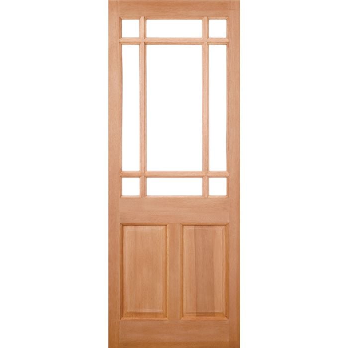 LPD Warwick 9L Unglazed M&T External Door 2032 x 813mm Unfinished Hardwood
