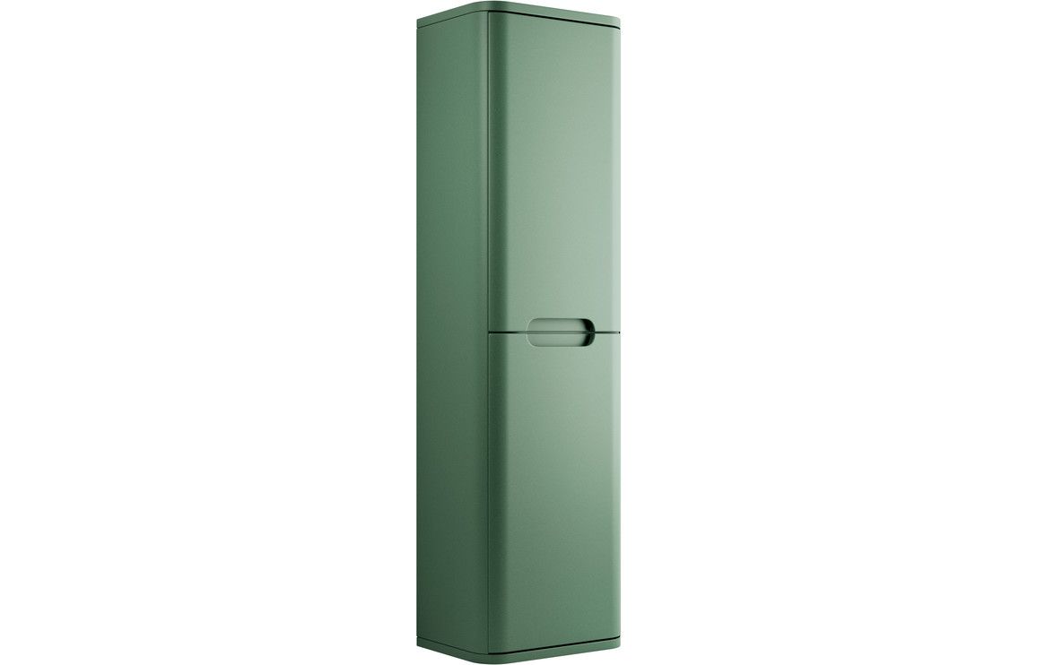 Stanton 350mm 2 Door Wall Hung Tall Unit - Matt Sage Green