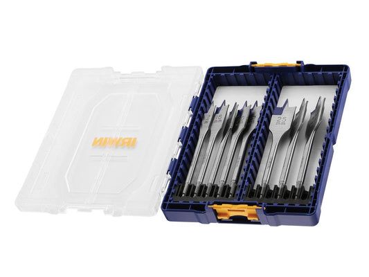 Irwin 4X Blue Groove Flat Bit Set (8 Piece Set)