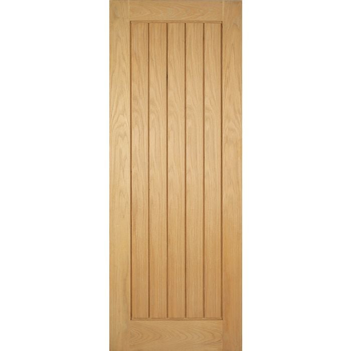 Mexicano Solid Core Internal Door - Unfinished - 1981 x 762mm Oak OMEX30