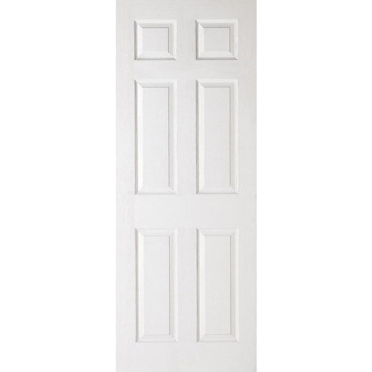 LPD Textured 6P Internal Door 2040 x 826mm Primed White Composite