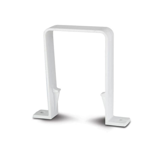 65mm Square Downpipe Bracket White – Secure & Reliable Pipe Support