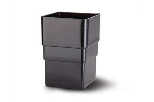 65mm Square Downpipe Connector Black – Secure Gutter Connection