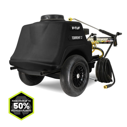V-TUF TORRENT 2 Industrial Petrol Pressure Washer (7HP, 2000psi, 10ltrs_Min, 150L)