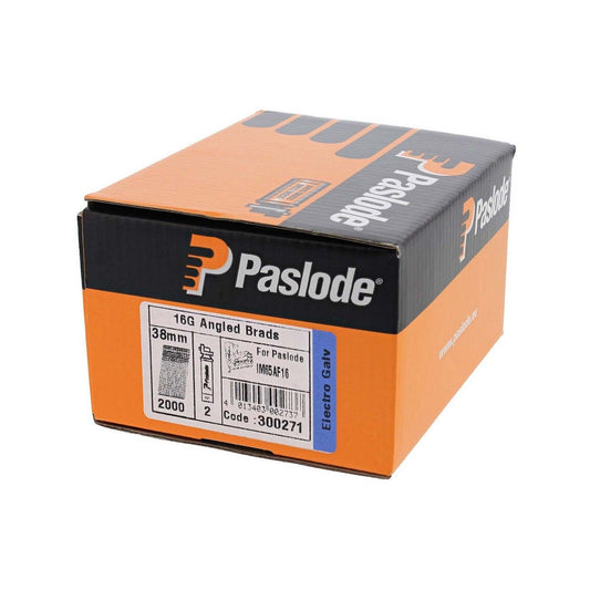 Paslode IM65A Angled Brad & Fuel Pack F16 x 38mm Galvanised (2000 Pack)