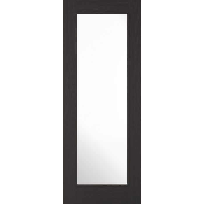 LPD Diez 1L Glazed Internal Door 1981 x 762mm Pre-Finished Charcoal Black