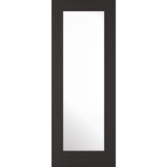 LPD Diez 1L Glazed Internal Door 1981 x 838mm Pre-Finished Charcoal Black