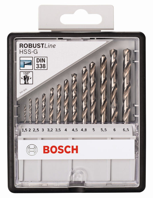 Bosch HSS-G Robustline 13 Piece Drill Bit Set