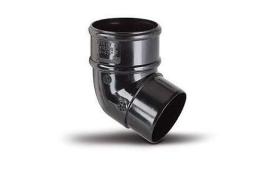 68mm Downpipe Offset Bend 112.5° Black – Durable & Reliable Gutter Accessory