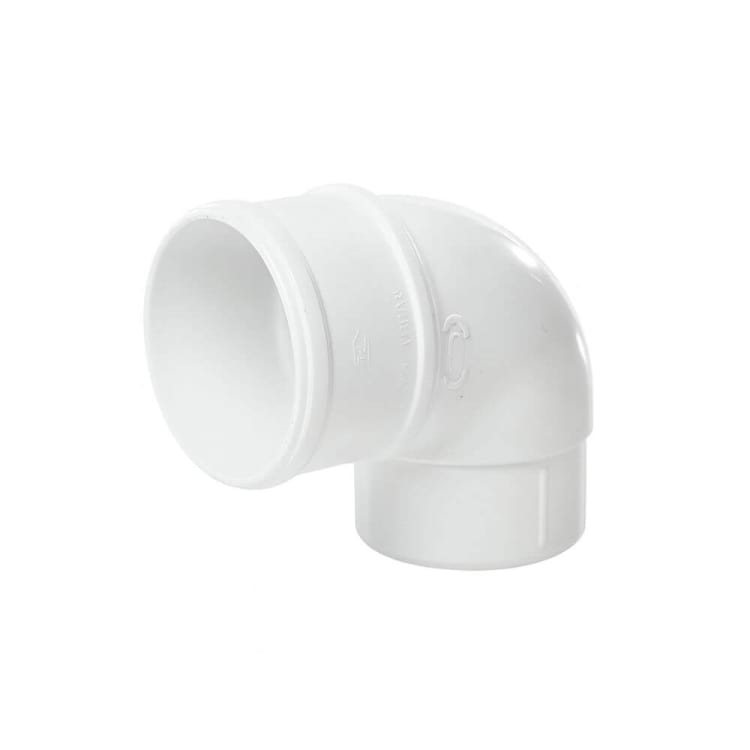 68mm Round Downpipe Bend 92.5 Degree White – Precise Water Redirection