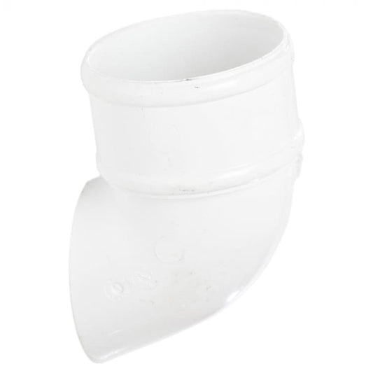 68mm Round Downpipe Shoe White – Controlled & Efficient Water Discharge