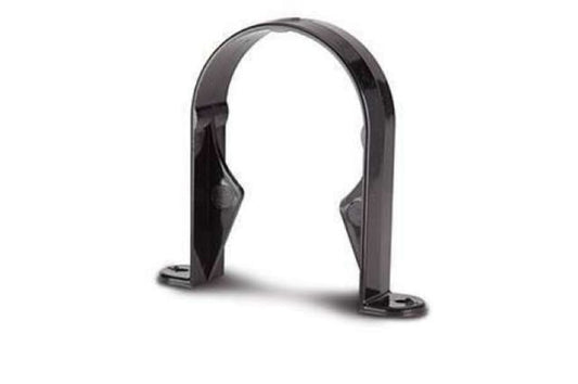 68mm Round Downpipe Socket Bracket Black – Secure & Reliable Pipe Support